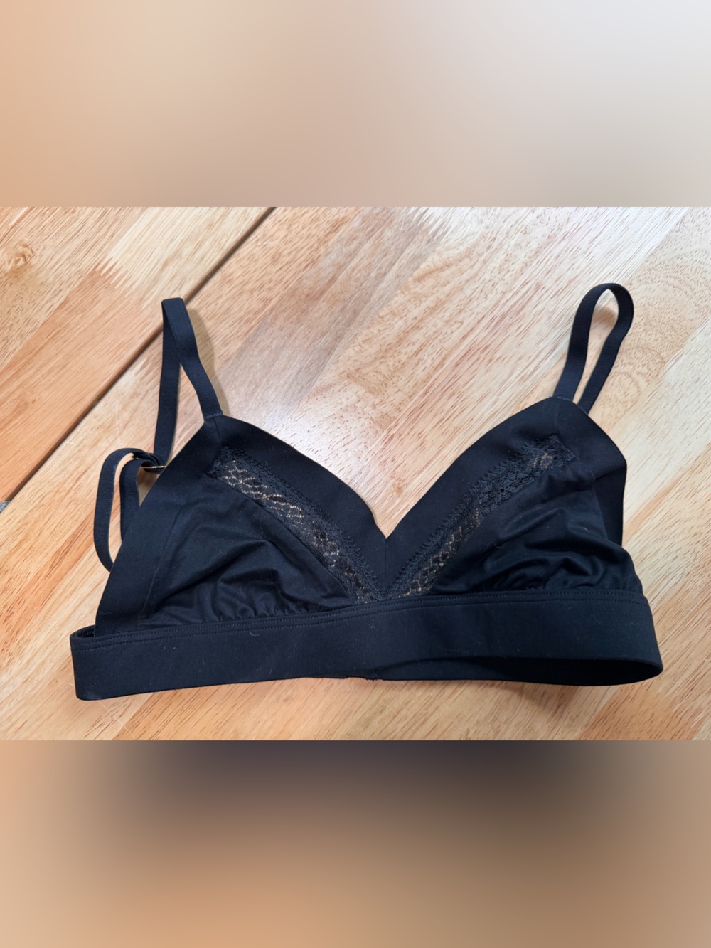 Victoria's Secret Black Lace-Trim Bralette